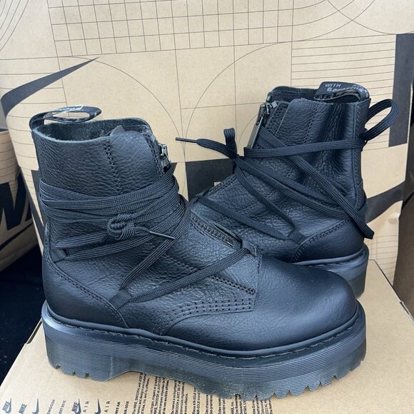 NEW DR. Martens Jarrick II Laced Zip Leather Platform MSRP $260 Women Size 7 - Picture 2 of 6